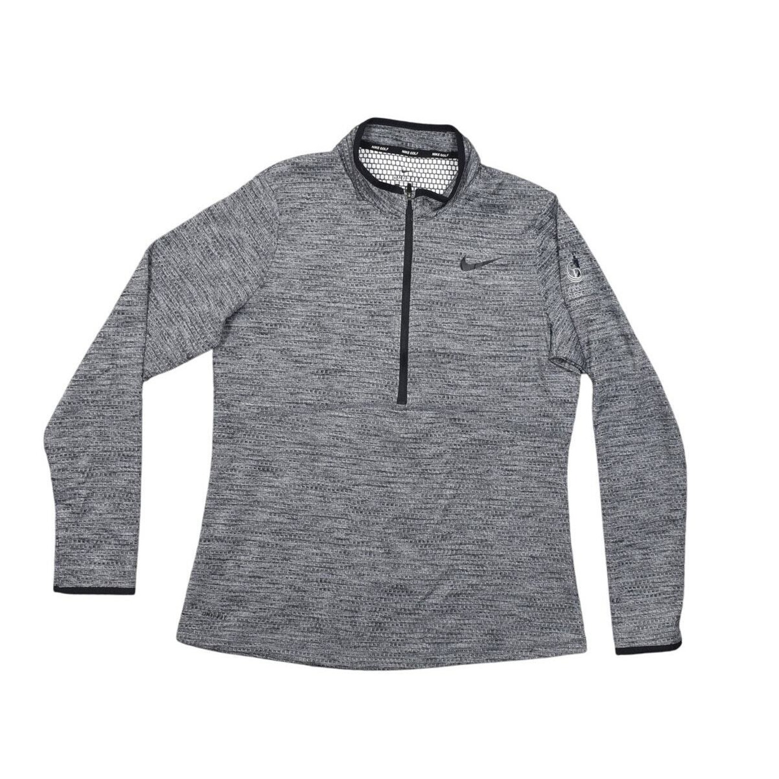 Nike Golf Womens Gray Pullover Sweater Size L Preowned Golf Dri Fit